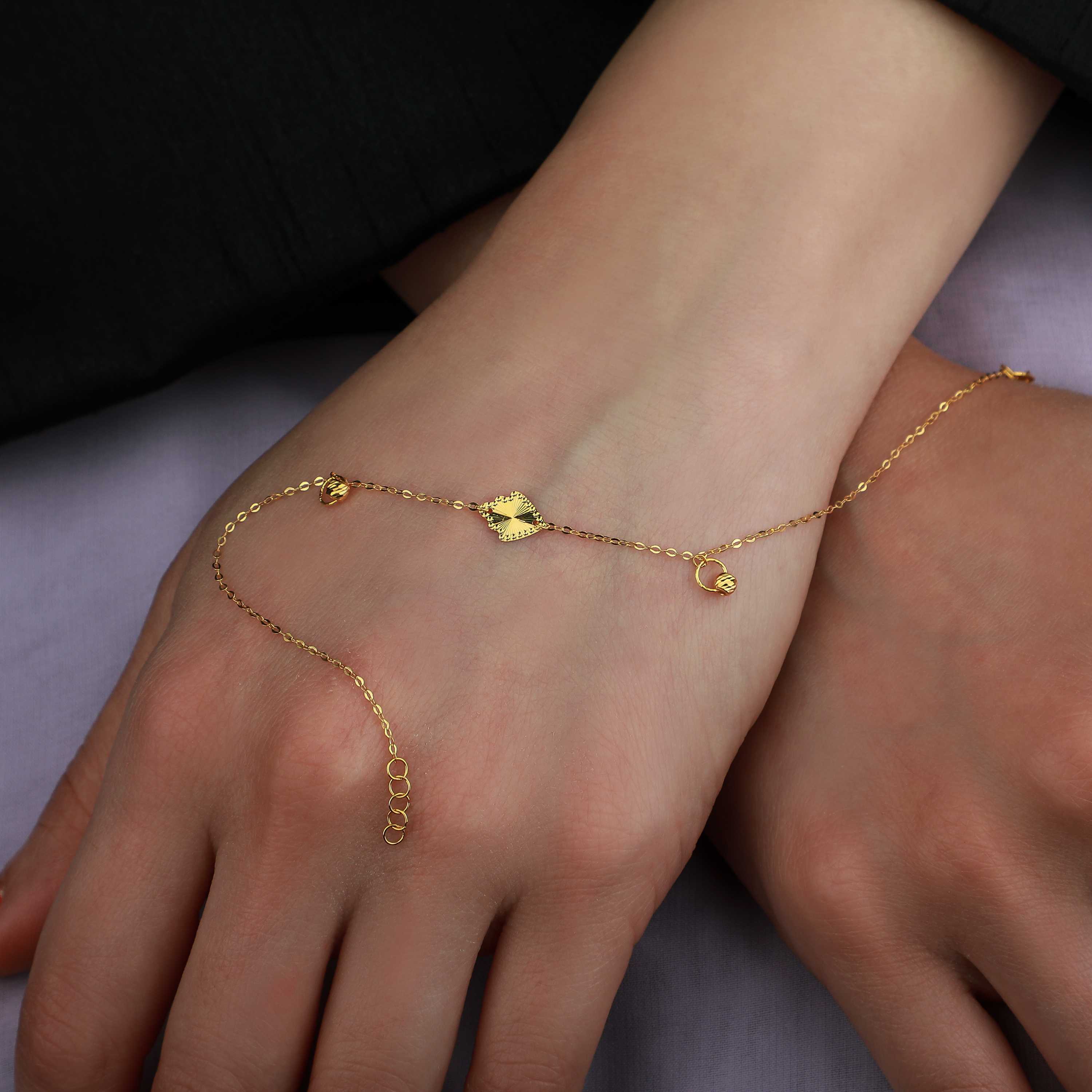 21 karat gold bracelet, Turkish made - (H-0852)